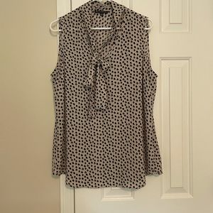Adrianna Papell tie neck blouse
